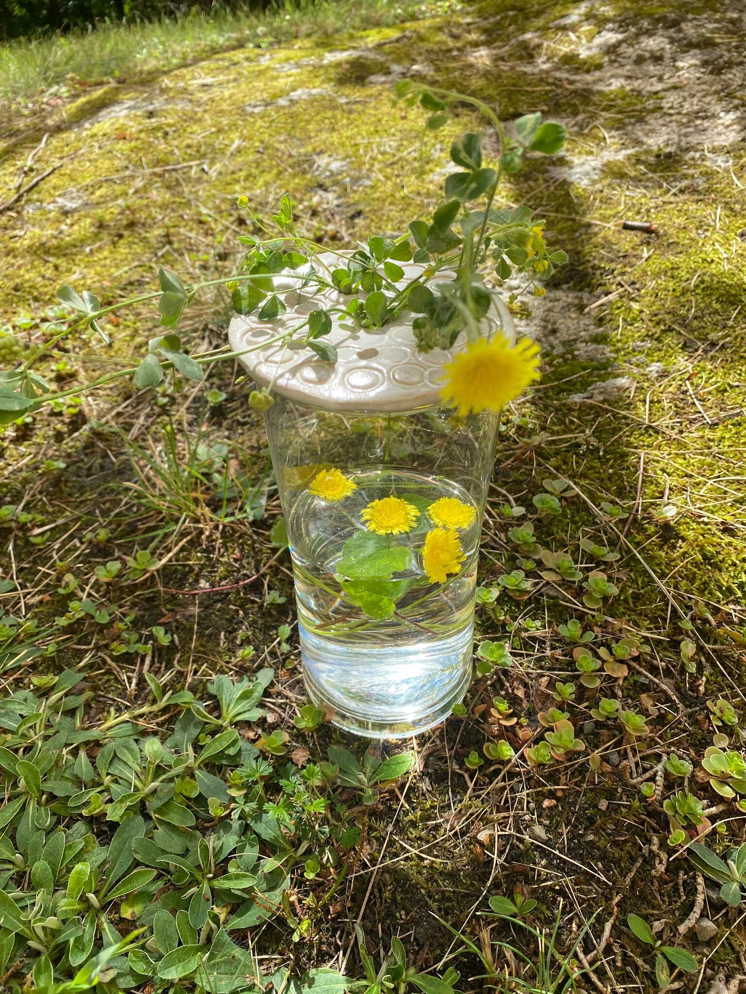Blomhållare vit