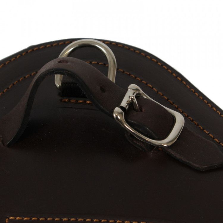 Pariani Anatomisk Sadelgjord med magplatta Svart