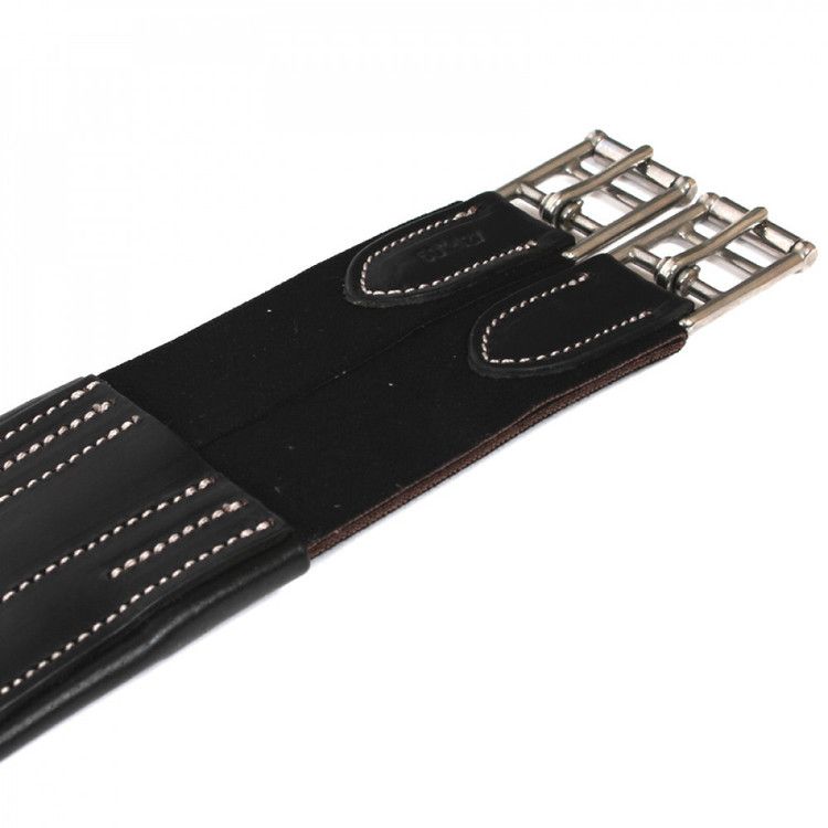 Pariani Anatomisk Sadelgjord med magplatta Svart
