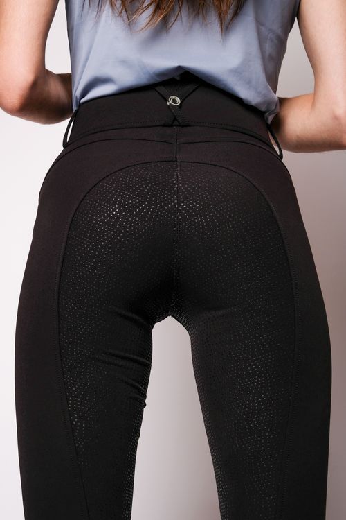 Montar Ridbyxor Megan Yati Highwaist Fullgrip Svart