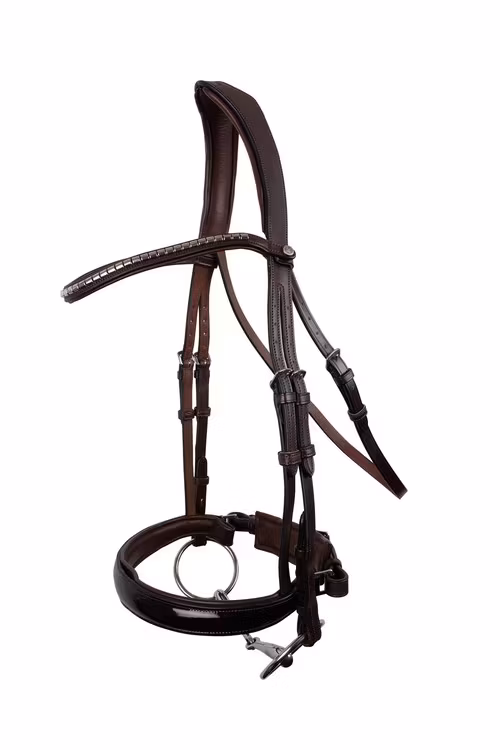 Montar Organiskt Träns Normandie Deluxe Organic Tanned Bridle - Brunt