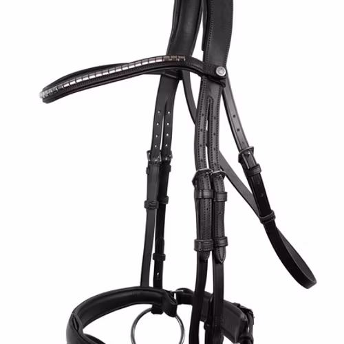 Montar Organiskt Träns Normandie Deluxe Organic Tanned Bridle - Svart