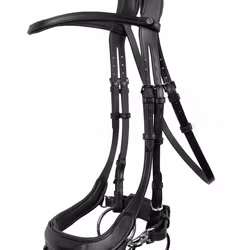 Montar Organiskt Träns Bretagne Organic Tanned Bridle - Svart