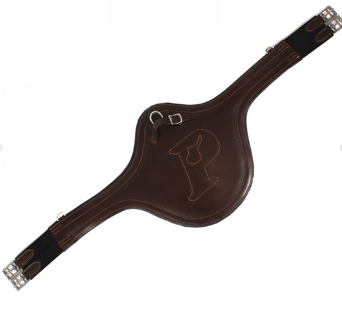 Pariani Anatomisk Sadelgjord med magplatta Brun