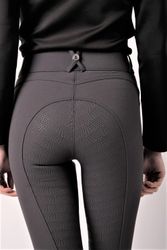 Montar Ridbyxor Megan Yati Highwaist Fullgrip Grå
