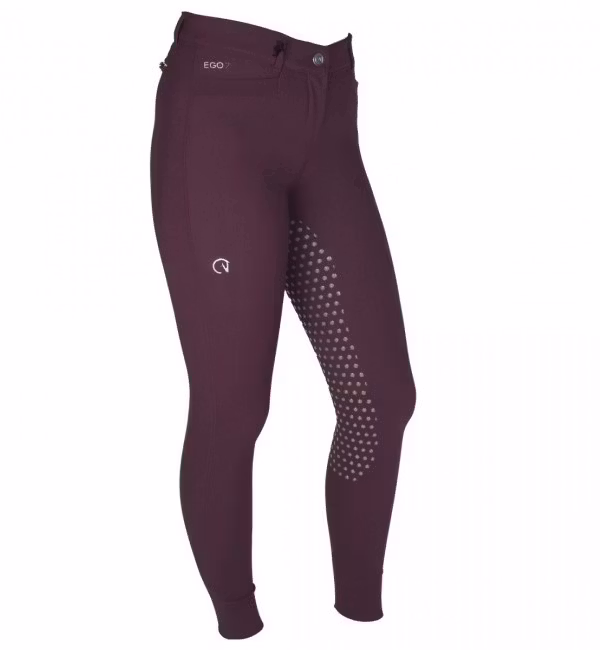 Ego7 Ridbyxor dressyr Supergrip Bordeaux