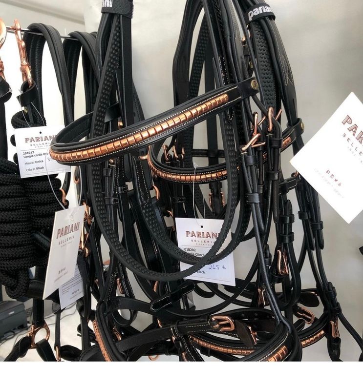 Pariani Klinkerträns i Roseguld komplett med tyglar