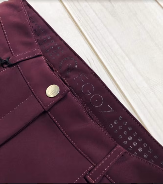 Ego7 Ridbyxor dressyr Supergrip Bordeaux