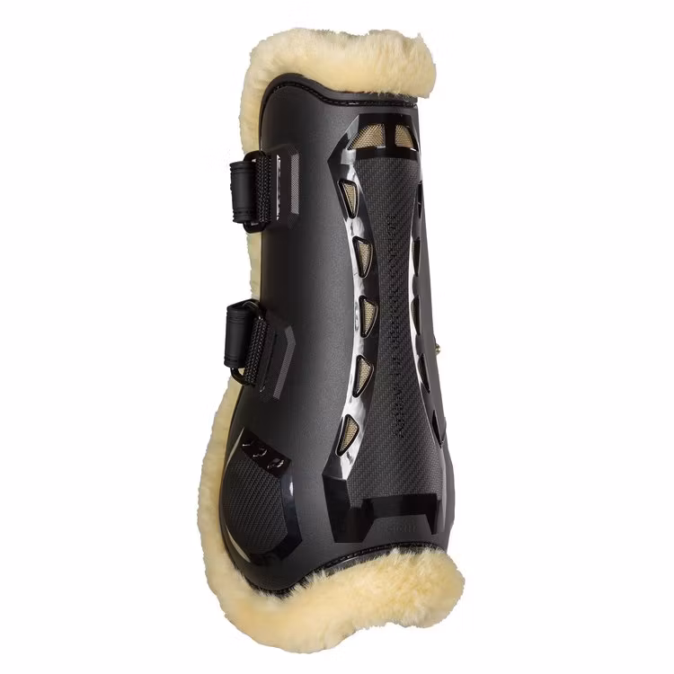Back On Track Airflow Fur Tendon Boots Senskydd, Svart