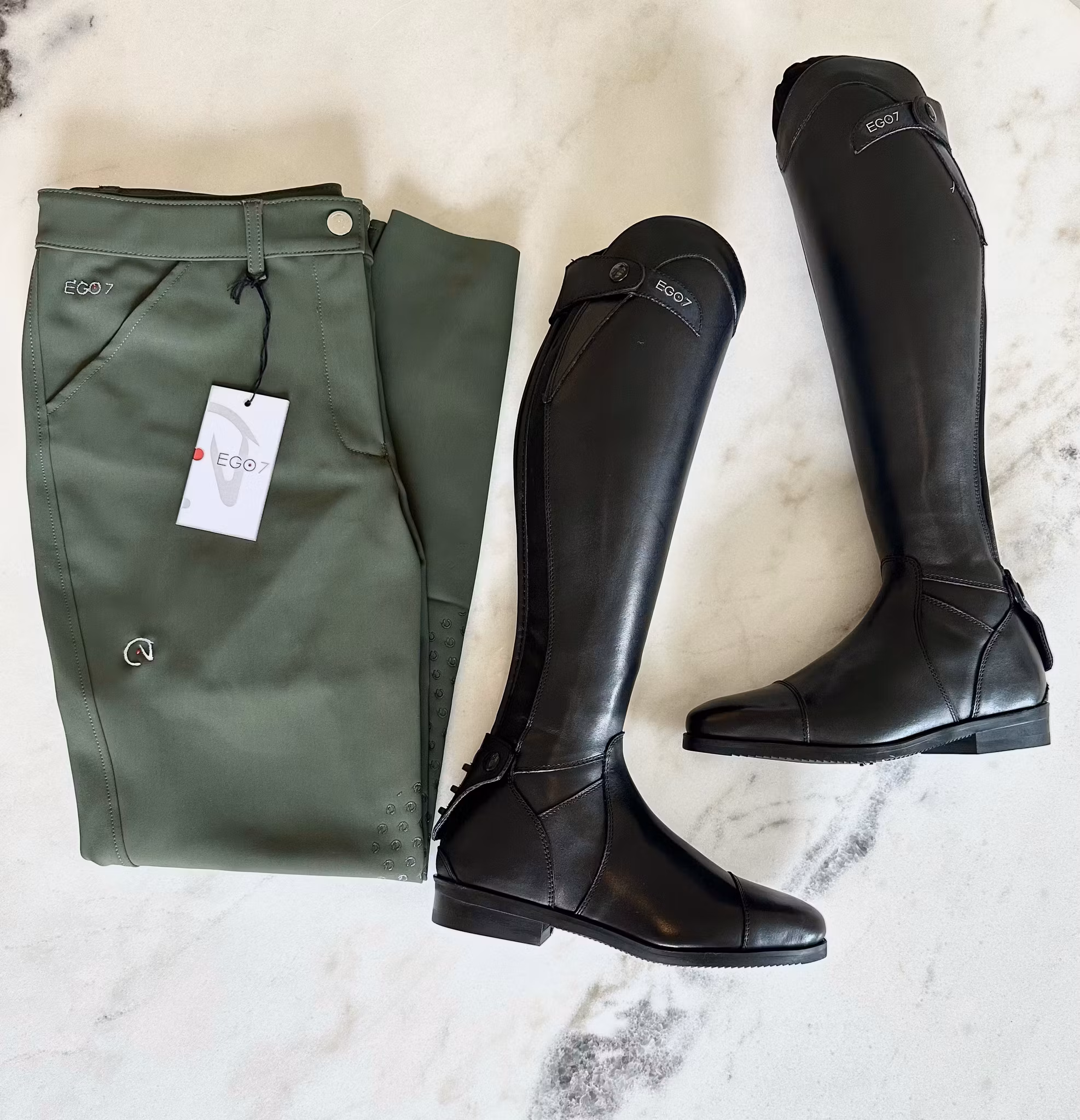 Ego7 Ridbyxor JUMPING PT Army Green
