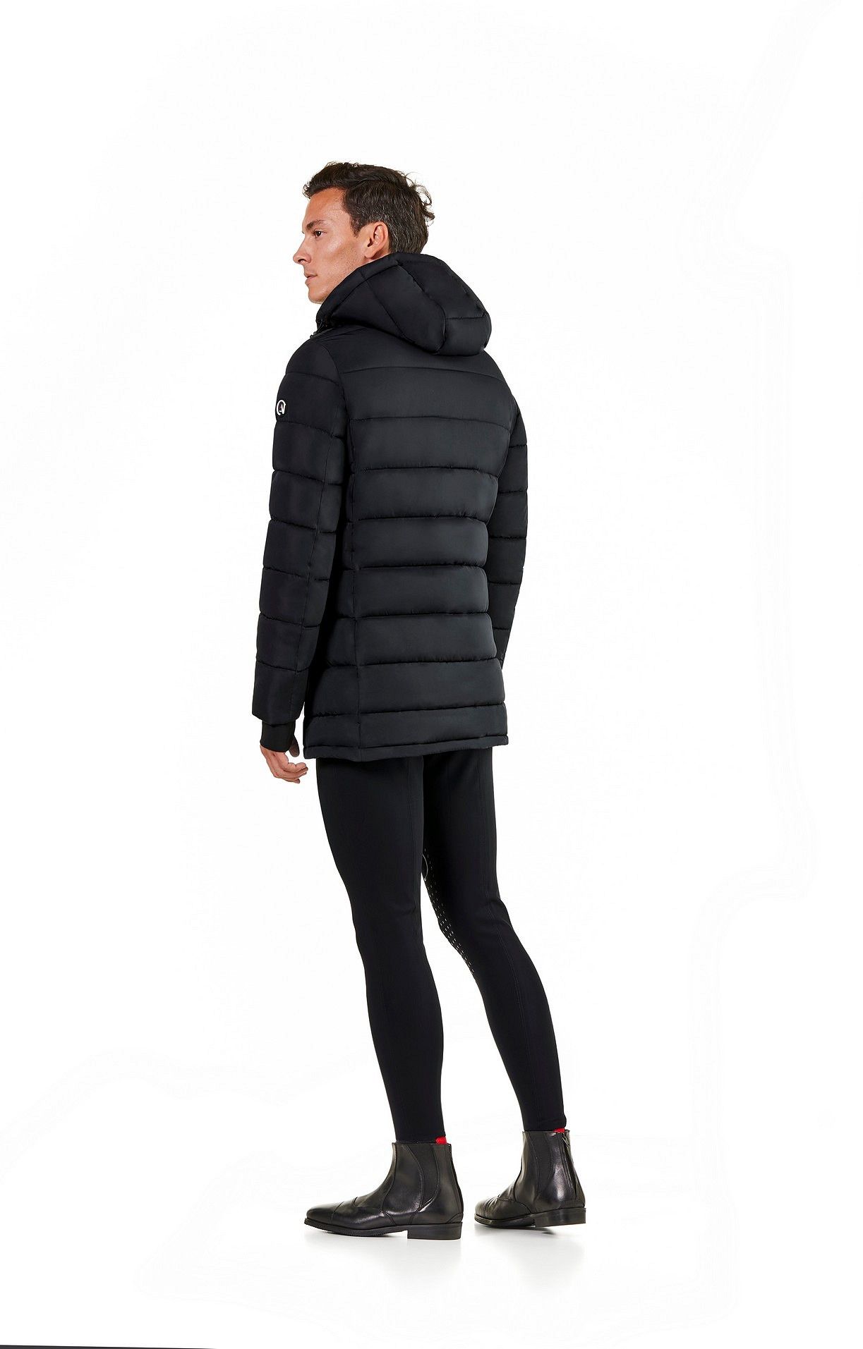 Odina Padded Parka Men With Hood Svart