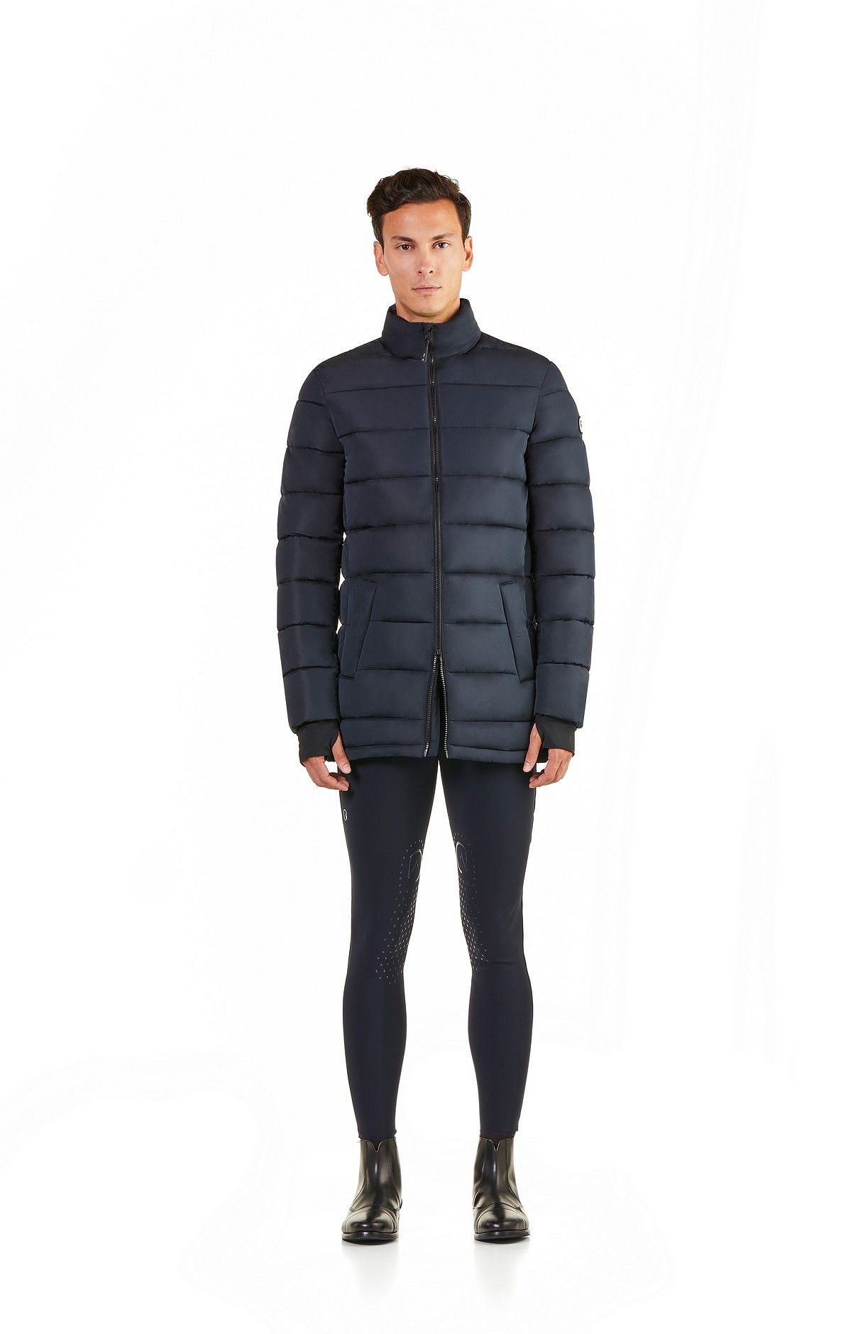 Odina Padded Parka Men With Hood Navy