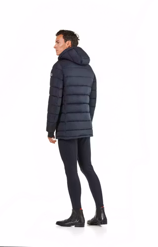 Odina Padded Parka Men With Hood Navy