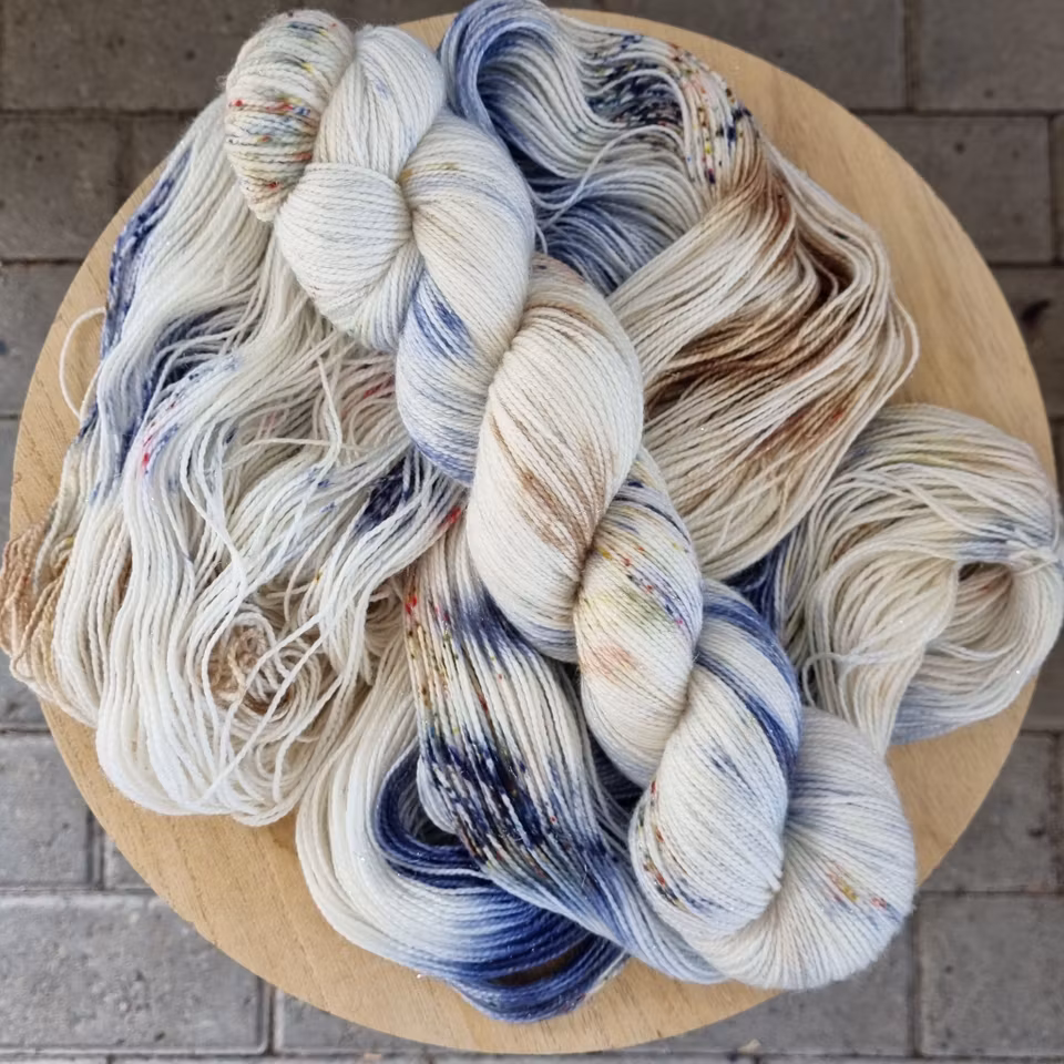 Havskum på Mølen -glittersokk