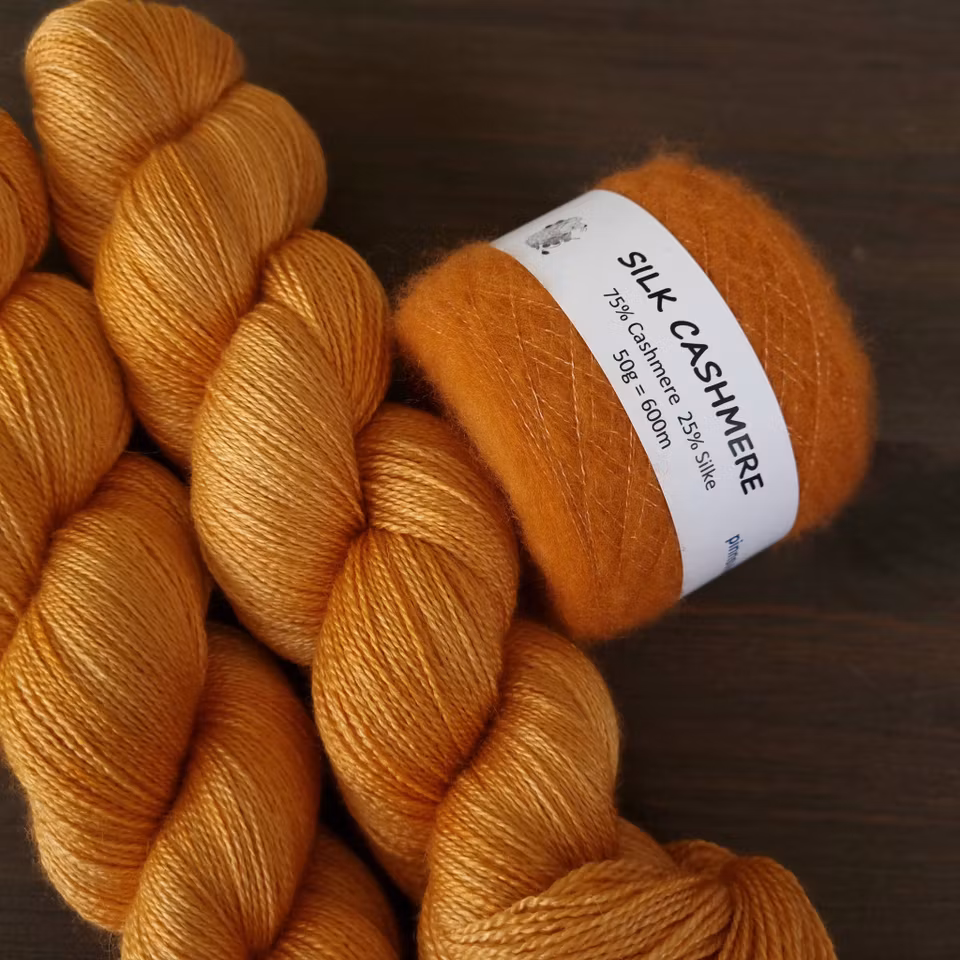 Oransje rust -luksus lace