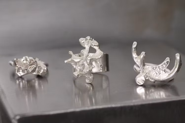 KORALL- Silverring med "korall"