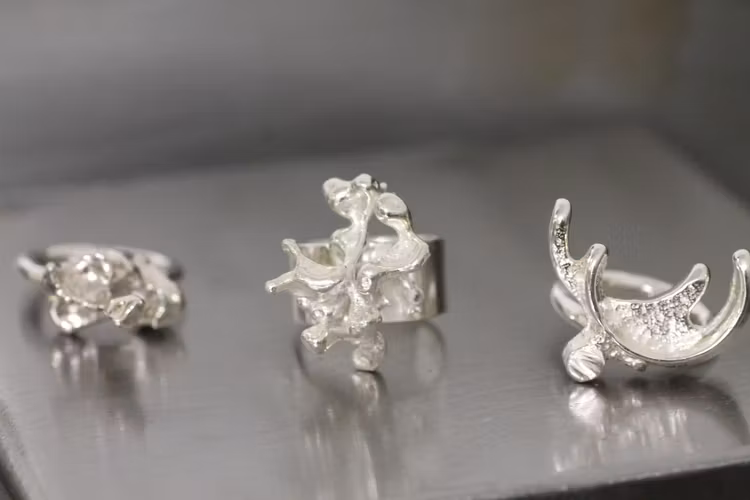 KORALL- Silverring med "korall"