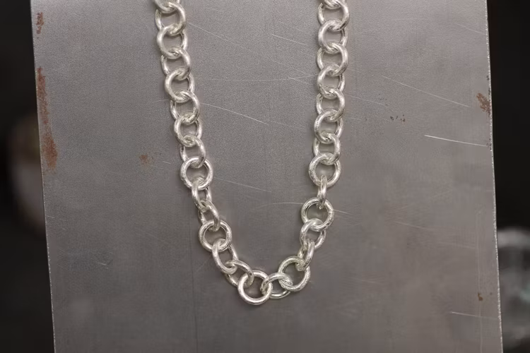 HEAVY CHAIN- Halskedja i silver med grova länkar