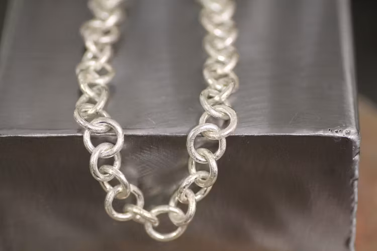 HEAVY CHAIN- Halskedja i silver med grova länkar