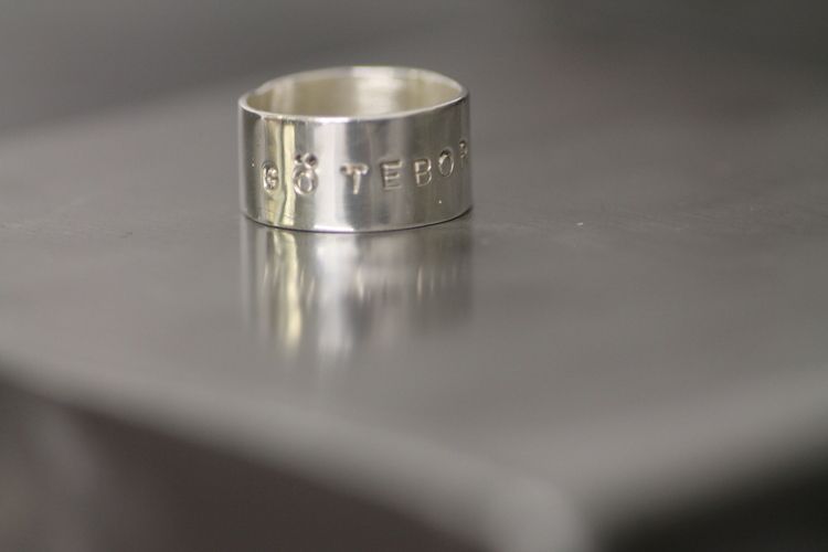 GÖTEBORG-  Silverring med text "GÖTEBORG"