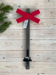 Väggljusstake Ledkryss  -Värmeljus