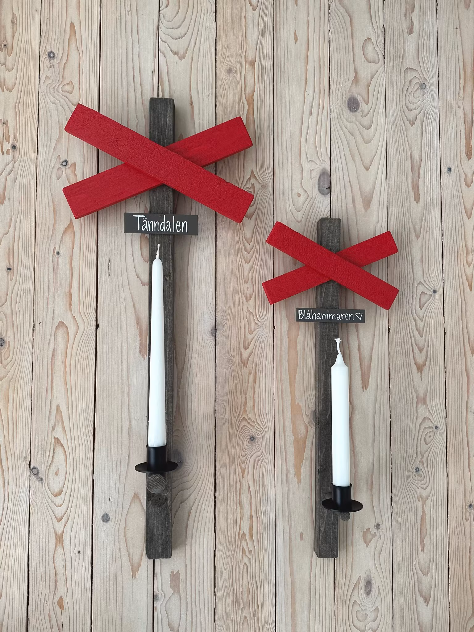 Väggljusstake ledkryss Större -Kronljus