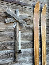 Väggljusstake Ledkryss - Natur - Brun