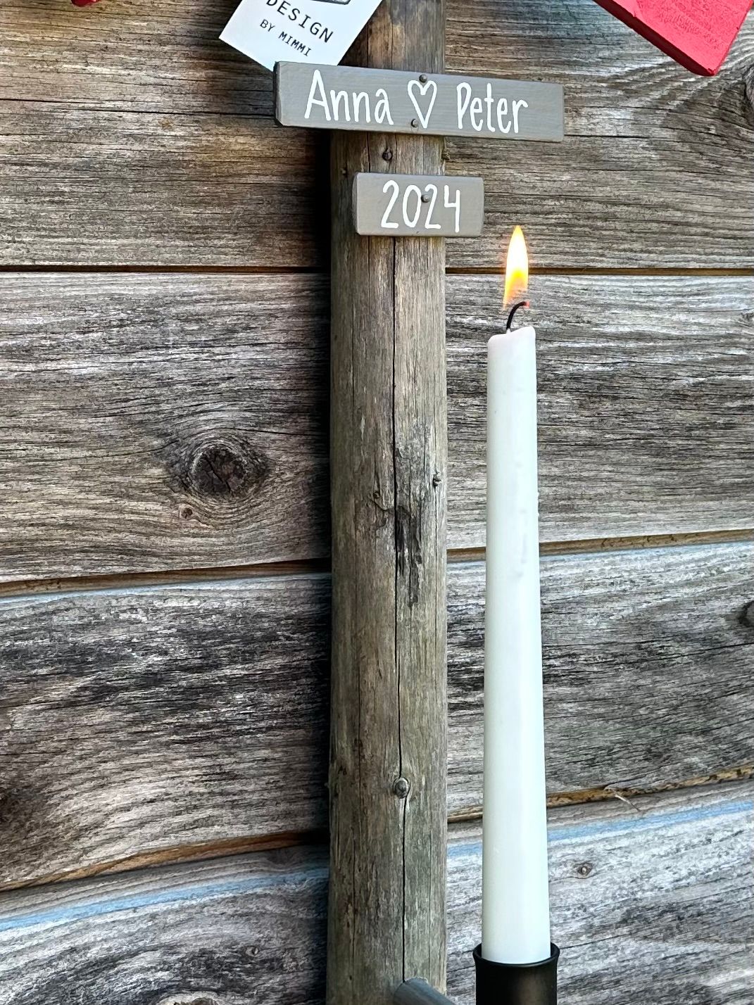 Väggljusstake Ledkryss - Natur - Svart