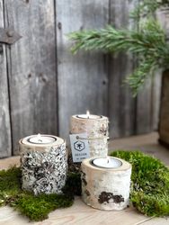 Värmeljusstake Björk 3-pack