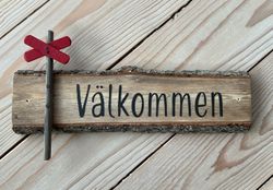 Välkommenskylt av gran, Ledkryss
