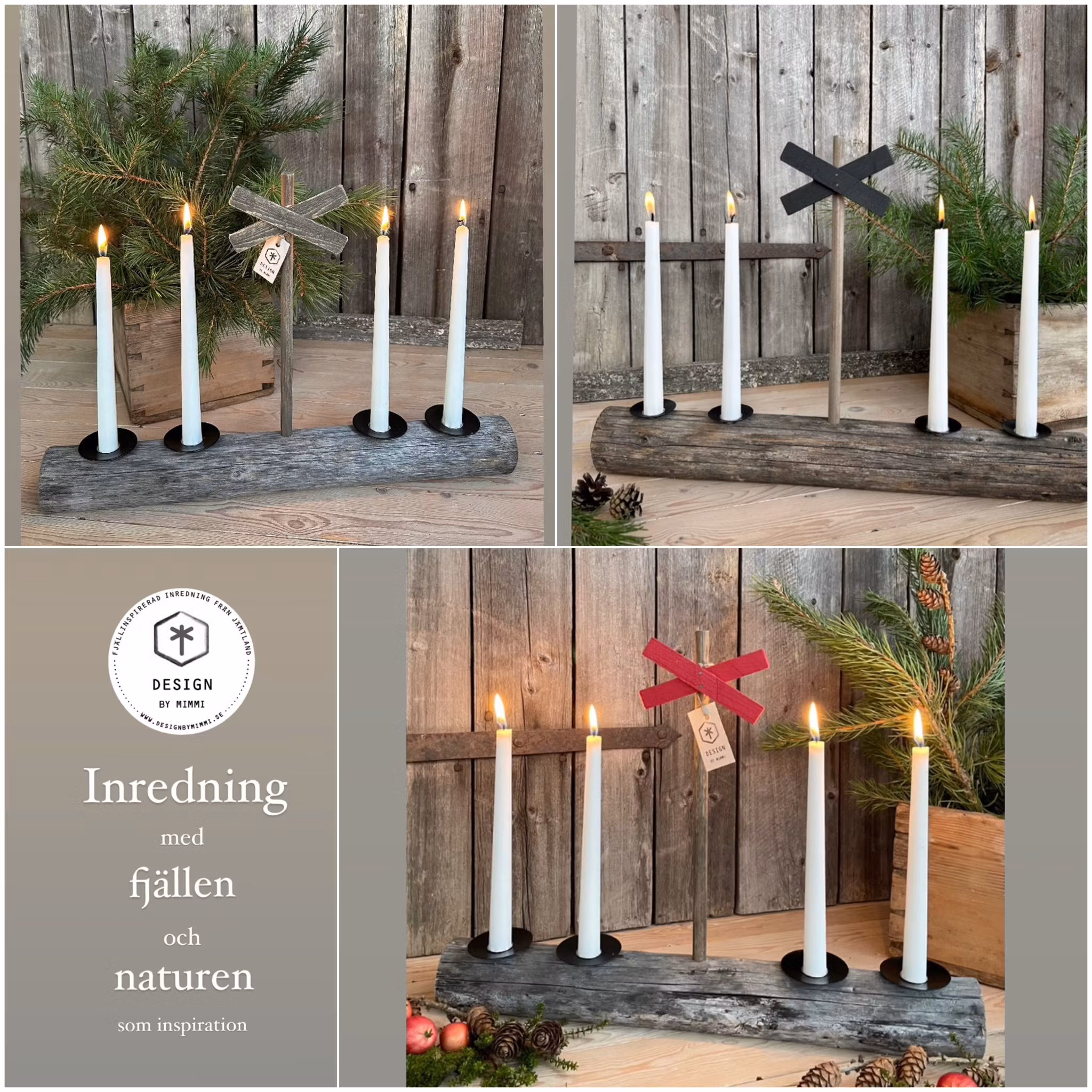 Adventsljusstake Ledkryss