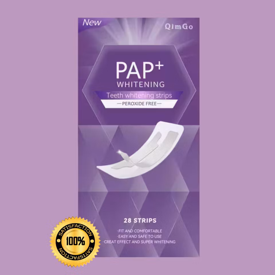 PAP+ Whitening Strips – Professionell tandblekning utan väteperoxid