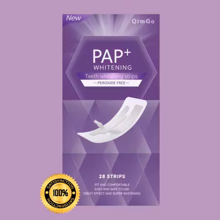 PAP+ Whitening Strips – Professionell tandblekning utan väteperoxid