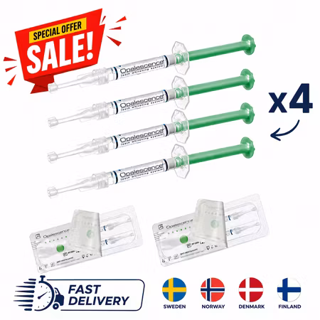 Opalescence PF Teeth Whitening Gel 10% or 16% (4-pack) - Buy 2 packs - free shipping