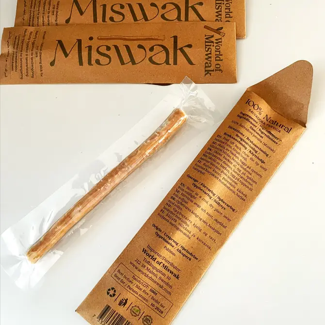 Miswak Stick 100% naturlig tandborste