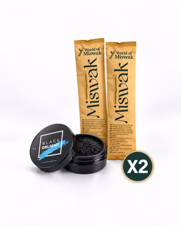 Äkta Miswak 2 st + Black Delight