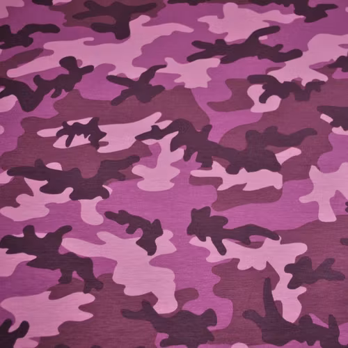 Trikåtyg Kamouflage rosa