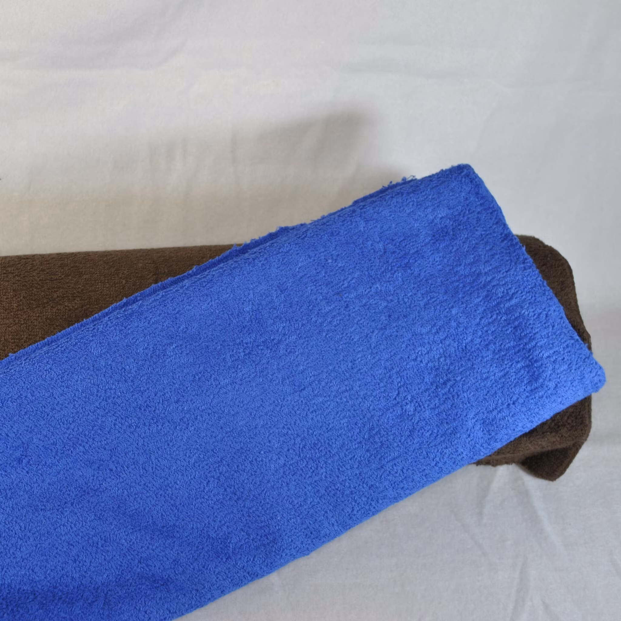 Frotté bomull Brunt