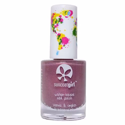 Giftfritt nagellack från SunCoat, tvättas bort med tvål och vatten. Lila.