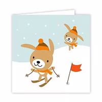 Kaniner i skidbacken