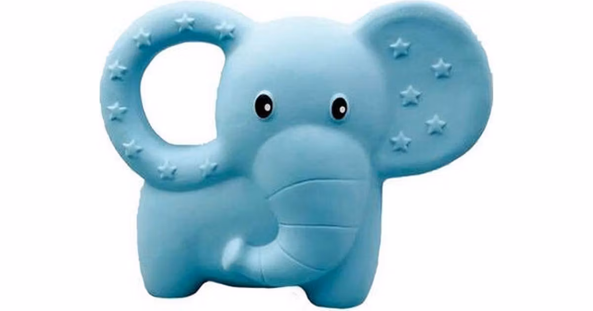 Bitleksak i 100 % förnybart naturgummi. Blå elefant, ca 11 cm bred.