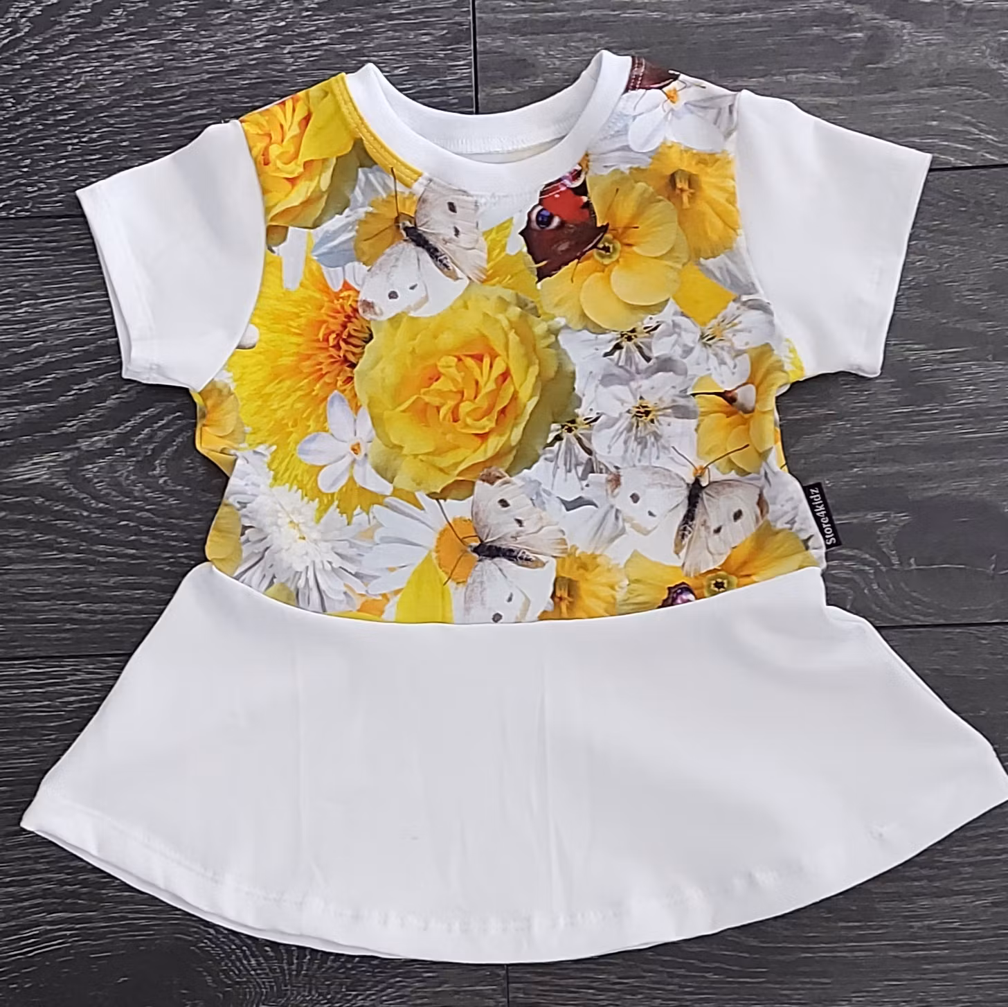 Trikå - Gula blommor