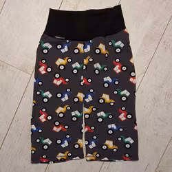 Trikå - Grått med traktorer