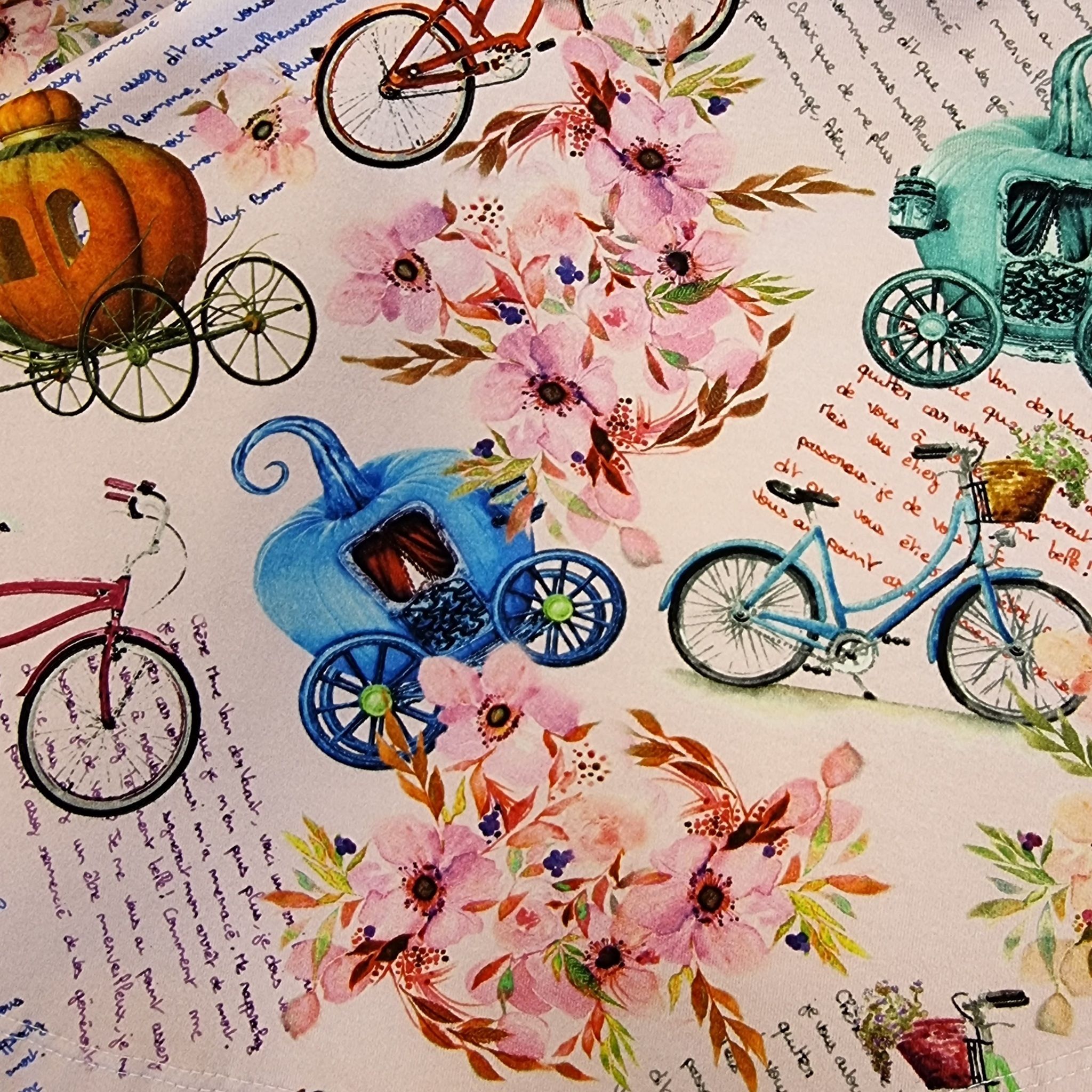 Trikå - Rosa med cyklar