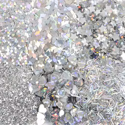 Glitter och paljetter Silver