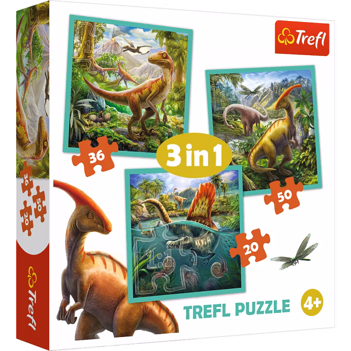 Trefl Dinosaurier 3 in 1