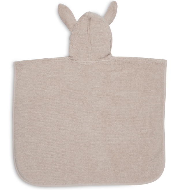 Frottéponcho 1-4 år rosa