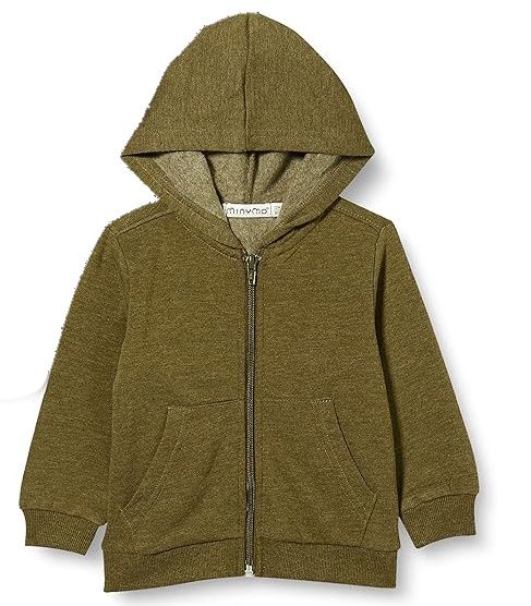 Minymo hoodie olivgrön