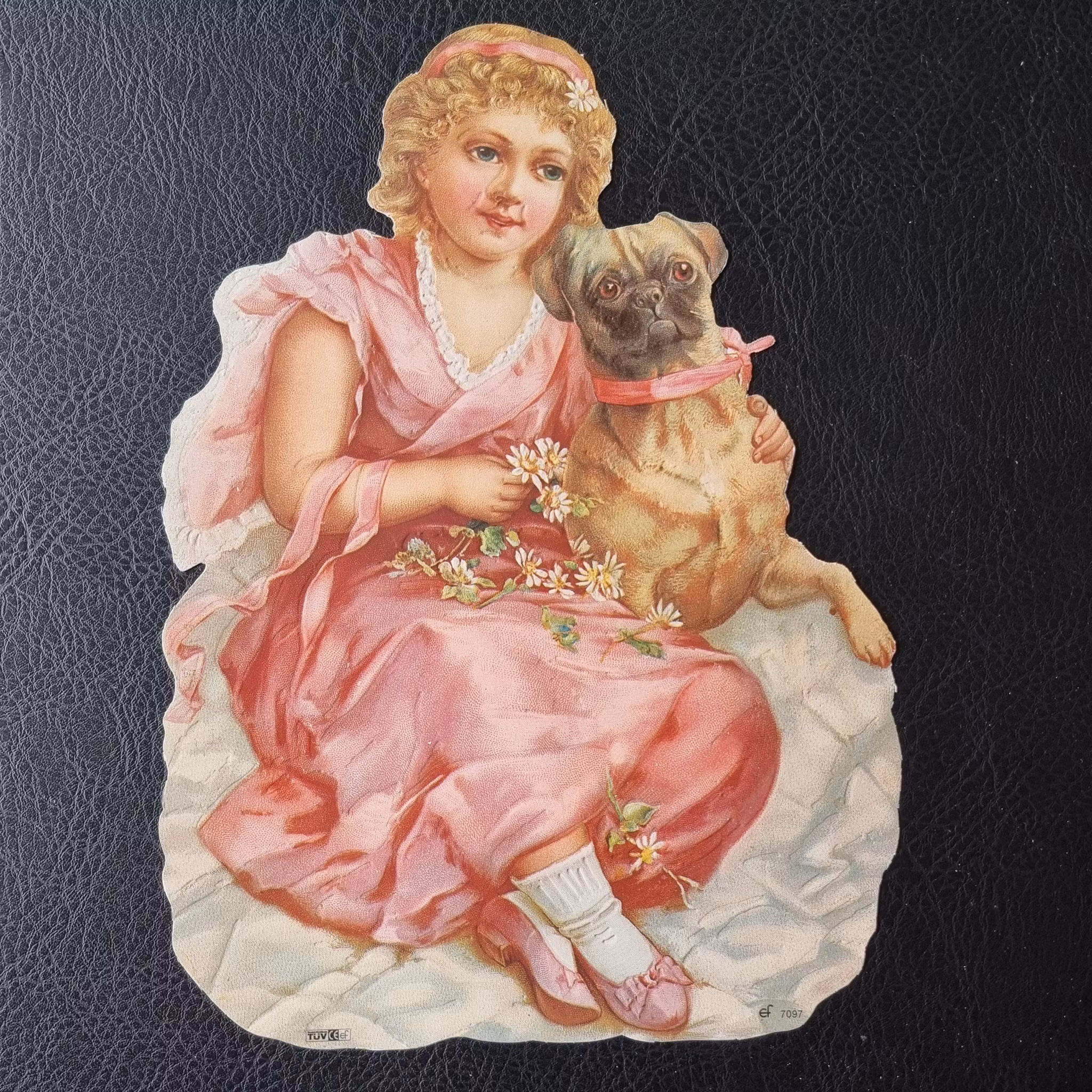 EF Bokmärke Flicka med hund 7097