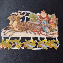 EF Bokmärke Tomte med släde 7194